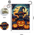 Halloween Cat Garden Flag, 12x18 Inch Double Sided Burlap, Halloween Scary Pumpkin Garden Flag, Holiday Outdoor House Decoration?Lawn Flag Yard Fl...