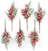 CraftMore Snowy Berry and Pine Pick 14" Set of 6...