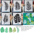 Leaf Stencils, Palm Leaf Stencils, Fern Leaf Stencils for Painting on Walls, Furniture, Canvas, Wood, Home Wall Decor DIY Art Crafts (Tropical Jun...