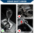Shift Knob with 3 Adapter/Front Gear Shifter Knob for Automatic and Manual Vehicles/Durable Stick Shifter Lever Knob Resin 5.6cm / 1 Set Black...
