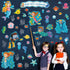49 Pieces Ocean Beach Theme Classroom Bulletin Board Decoration Sets Dive Into Learning Bulletin Board Sea Animal Jeweled Fish Cutouts Divers Cuto...