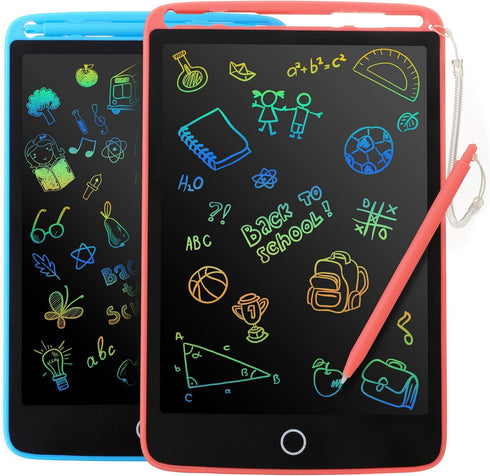 2 Pack LCD Writing Tablet for Kids - Colorful Screen Drawing Board 8.5inch Doodle Scribbler Pad Learning Educational Toy - Gift for 3-6 Years Old ...