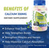 Calcium 500mg with Vitamin D3 1000 IU Gummies | Daily Dietary Supplement | Bone Strength, Growth, Teeth | for Adults, Teens, Kids | Great Tasting ...