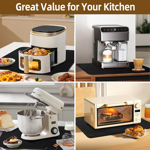 Hot Pads for Kitchen Heat Resistant Mats for Countertop - 15 X 18 Inches Firproof Silicone Kitchen Counter Countertops Mat Coffee Mat Under Air Fr...