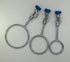 MALAB Lab Support Ring 60mm 80mm 100mm in One Pack Cast Iron Electroplate (White Nickel)...