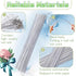 100 Pcs Floral Stems Wire for Paper Flower,14 Inch 18 Gauge White Paper Wrapped Floral stem Wire,White Crafts Floral Stems Wire Supplies for Flowe...