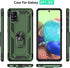 Samsung A71 5G Case, A71 5G Phone Case with Screen Protector, Military Grade Protective Cases with Ring for Samsung Galaxy A71 5G (Military Green)...