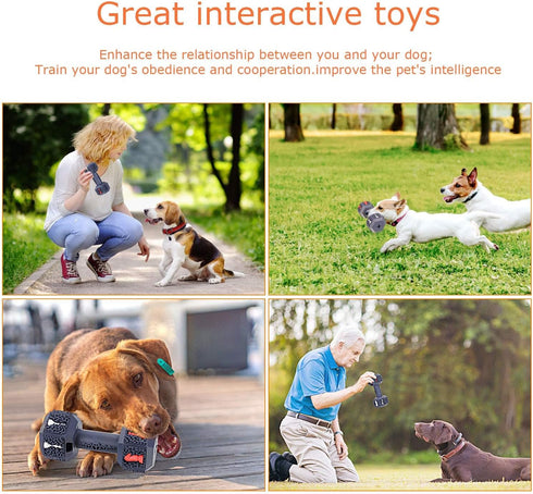 Dog Chew Toy for Aggressive Chewers, Interactive Dental Toy for Training and Cleaning Teeth, Durable and Indestructible Toy for Small and Medium D...