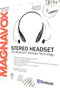 Magnavox MBH513-BK in-Ear Stereo Ear Buds with Microphone and Bluetooth Wireless Technology in Black | Neckband Bluetooth Headphones | Compact Des...
