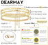 DEARMAY Gold Ankle Bracelets for Women, 14K Gold Anklets for Women Waterproof Cuban Link Anklets Set Layered Anklet Bracelets for Women Anklet for...