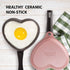 Neoflam 5.5'' Ceramic Nonstick Little Shaped, Frying Griddle Pan, Shaper Mini Pancake Waffle Maker with Heat Resistant Handle for Breakfast Scramb...