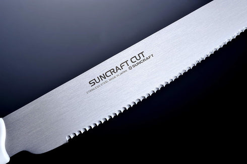 Bread Knife, 8.3 inch Stainless Steel, Serrated Bread Knife with Plastic Handle, Bread Cutter for Homemade bread, Seki Japan...