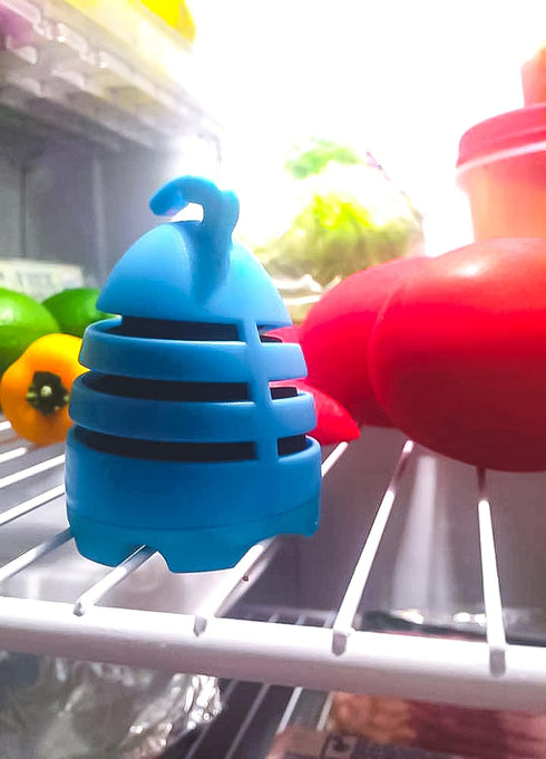 Camco Adjustable Fridge Deodorizer - For Your Fridge and Freezer - Absorbs and Traps Unpleasant Odors for up to 6 Months (44180) , Blue......