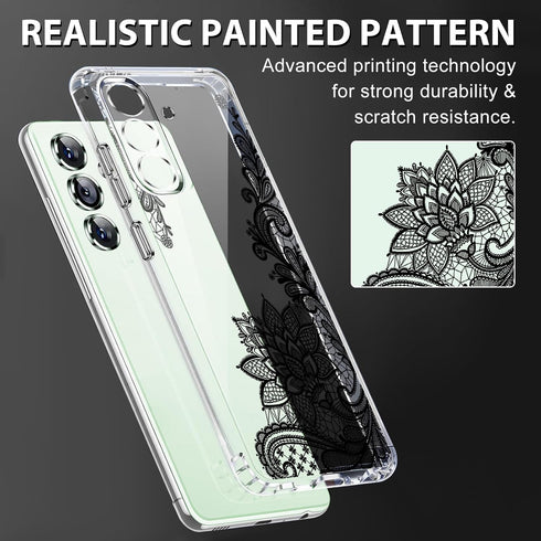 Galaxy S23 FE Phone Case for Samsung S23 FE 5G Case Clear Cute Slim Thin for Women Soft Flexible Silicone TPU Cover for Samsung Galaxy S23 FE Case...