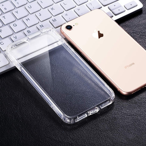 ULAK Compatible with iPhone 8 Case, iPhone SE 2022 Case, iPhone SE Case 2020, iPhone 7 Case, Hybrid TPU Shock-Absorption Anti-Scratch Bumper Hard ...