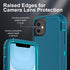 for iphone 11 Case, Military Grade 3 in 1 Heavy Duty Shockproof/Drop Proof/Dust Proof Case with 2Pcs Tempered Glass Screen Protector (Blue/Turquoi...