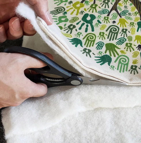 Wool Quilt Batting 45"x60" for Patchwork Quilts Quilting 100% Merino Throw Size...