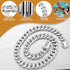 Dog Chain Collars Cuban Link Dog Collar 12mm with Dog tag Buckle Silver Cuban Link Collar Stainless Steel Dog Chain Collars for Puppy Small Medium...