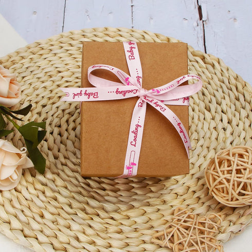 Ribbli Satin Baby Girl Loading Craft Ribbon,3/8 Inch x 10 Yard,Pink,Use for Hair Bows,Wreath,Birthday,Baby Shower,Diaper Cake,Gift Wrapping,Party ...