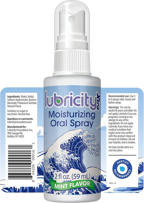 Dry Mouth Spray - Hyaluronic Acid and Xylitol, Mint Flavor - Saliva Substitute Dry Mouth Oral Spray, The Most Satisfactory Solution in Dry Mouth P...