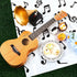 108 x 54 Inch Musical Notes Tablecover Musical Plastic Tablecloth Disposable Table Cover Notes Theme Birthday Party Decoration Supplies(2 Pieces)...