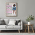 Posterizer 1 pcs-Ethnic African American Women-Positive Quote-Afro-American Art Collection-Inspirational Women's Art-decor for Girls, Teens Bedroo...