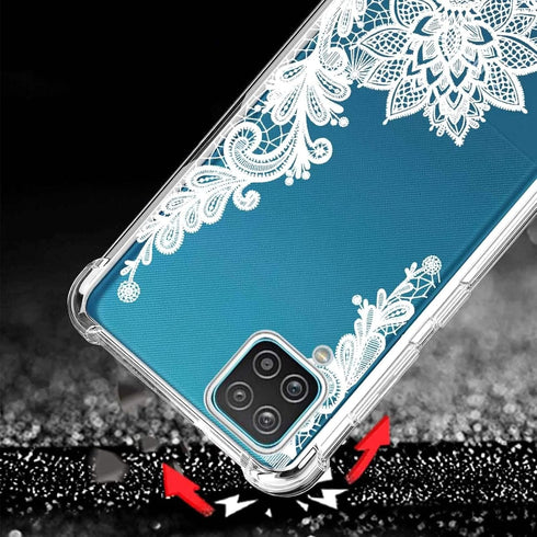 (3 Pack) for Galaxy A12 5G Case for Samsung A12 5G Case for Girls Women Shock-Absorption Anti-Scratch Crystal Clear Soft TPU Slim Bumper Protectiv...