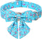 Dog Collar Easter Gift with Tie, Rabbit Egg Male Dog Collar with Safety Metal Buckle Adjustable Puppy Collars for Small Medium Large Boy & Girl Do...
