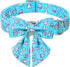 Dog Collar Easter Gift with Tie, Rabbit Egg Male Dog Collar with Safety Metal Buckle Adjustable Puppy Collars for Small Medium Large Boy & Girl Do...