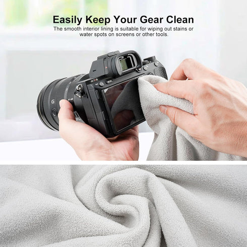 Besnfoto Magic Cloth Wrap Protective Camera Lens Wrap Anti-scratch Dust Proof Self-Adhesive Cloth Wrapper for DSLR/Phone/Laptop/Camera Accessories...