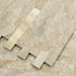 2 Sheets Peel and Stick Backsplash for Kitchen, Sandstone with Metal Gold Look Stick on Tile Upgrade Your Kitchen Backsplash, RV, Fireplace...