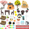 ONEST 72 Pieces Garden Miniature Accessories Mini Animals Garden Micro Landscape Garden Ornament Figurines for DIY Craft Garden Decor...