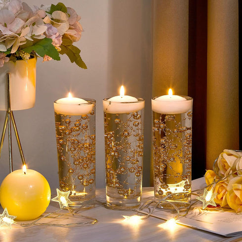 Tondiamo 24 Pcs Artificial Pearl String for Floating Candle Faux Pearls Beads String Party Garland Decoration for Vases Filler Wedding Centerpiece...