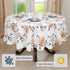 RUVANTI Round Tablecloth 70 Inch, for 24-48 Inch Round Tables, 100% Cotton Table Cloth Stain Resistant, Washable, Perfect for Kitchen, Dining, Par...