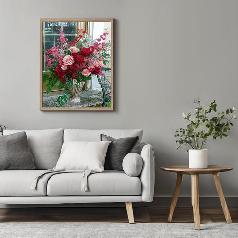 Posterizer 1 pcs-Valentine’s bouquet of your favorite flowers cute poster -3-Floral & Botanical Art-Romantic Art-Gift for Couples boyfriend girlfr...