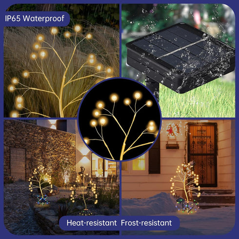Solar Garden Lights Solar Lights Outdoor Waterproof New Upgraded Solar Lights for Outside Solar Outdoor Lights for Yard Patio Pathway Decor for Wo...