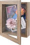 Frametory, 8.5x11 Shadow Box Frame - Front Opening - 2 inch Depth Display Box for Wall and Tabletop Display- Memory Box, 6 Pins Included (8.5x11, ...