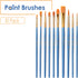 Mr. Pen- Artist Paint Brushes for Acrylic Painting, 10 pcs, Ergonomic Wooden Handle, Synthetic Bristles in Different Sizes & Shapes, Watercolor Br...