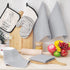 Homaxy 100% Cotton Waffle Weave Kitchen Dish Cloths, Ultra Soft Absorbent Quick Drying Dish Towels, 12 x 12 Inches, 6-Pack, Light Gray...