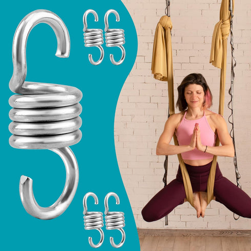 8 Pcs Swing Spring Heavy Duty Hanging Springs Porch Swing 2640lbs Hammock Hanger Springs for Swings Hammock-Chair Ceiling Mount Replace, (660lbs x...