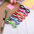 Tatuo 6 Pieces Stainless Steel Scissors Anti-Rust Folding Scissors Glasses-shaped Mini Shear for Home and Travel Use (5 Colors)...
