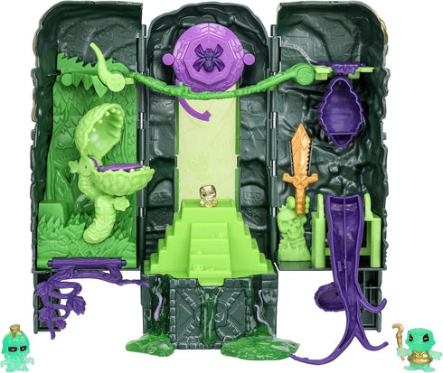 TREASURE X Lost Lands Skull Island Swamp Tower Micro Playset, 15 Levels of Adventure. Survive The Traps and Discover 2 Micro Sized Action Figures....