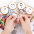 Keychain Tassels Jewelry Key Charms - 300pcs Keychain Tassels Bulk Including 100pcs Key Chain Tassles, 100pcs Jump Rings, 100pcs Screw Eye Pins Ho...