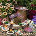 Jetec Gnomes Fairy Resin Statues Miniature Garden Accessories Mini Dwarf Figurine Fairy Miniature Ornament DIY Kit Micro Landscape Ornaments for O...