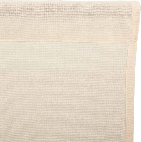 VHC Brands Farmhouse 16"x72" Valance Natural Rod Pocket Kitchen Window Curtain...