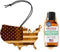 Arotags Reusable Wood Car Air Freshener, Beach Bum Scent, USA Flag Design, Hanging Diffuser with Fragrance Oil Refill...
