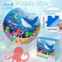 22.8 inch Jumbo Floor Puzzle for Kids Under The Sea Large Floor Puzzle Underwater World Round Puzzles for Toddler Children 4-6 Years Ocean Theme D...