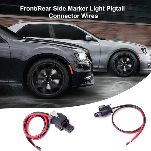 2 Pack Side Marker Pigtail Connector Harness Compatible with Dodge Charger 2015-2022......