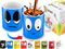 Cortunex Heat Changing Mug - 11 Oz Ceramic Color Changing Coffee Mug with A Funny Blue Sleepy Smiley Face - Cute Heat Sensitive Magic Mug with Fun...