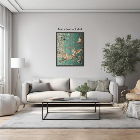 Posterizer 1 pcs-whimsical enchanted scene-fairies in nature 4-Collectibles & Fine Art-Fantasy & Fiction Art-Decor for Home & Office- unframed wal...